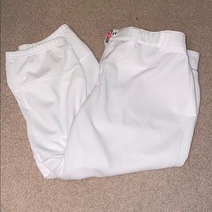 White softball pants